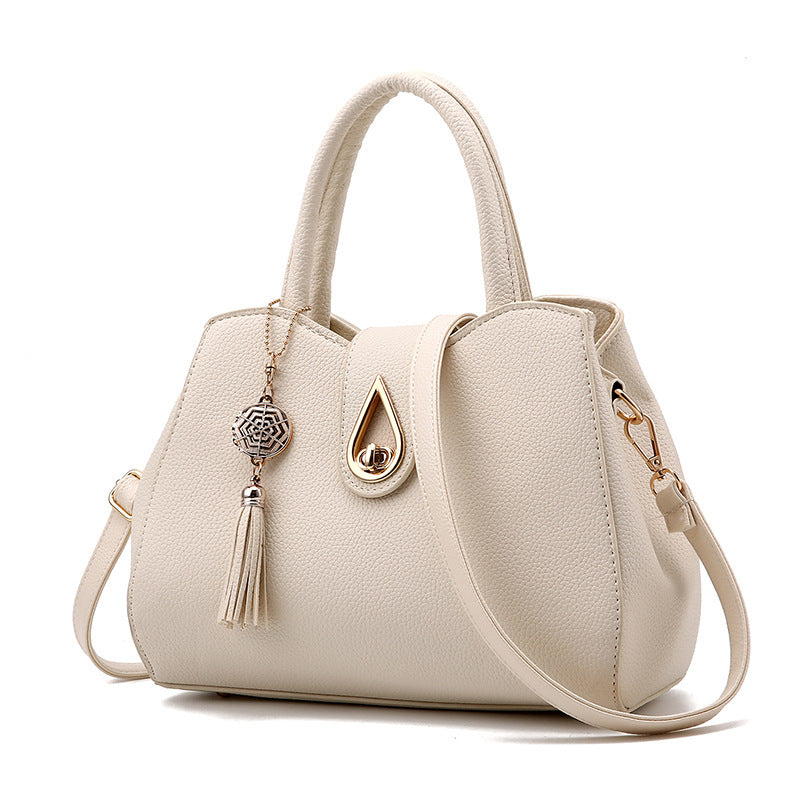 Women’s PU Leather Tassel Tote Bag