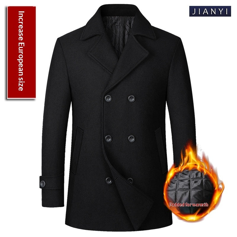 Men’s Double-Breasted Wool Coat