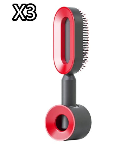 Self Cleaning Hairbrush 3D Air Cushion Detangling Brush Anti Static Scalp Massage No Pull Hair Comb