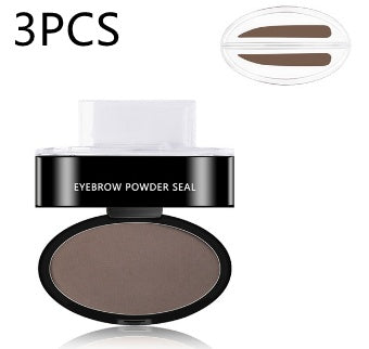 Eyebrow Stamp Kit Waterproof Long Lasting Brow Powder Stamp Shaping Kit Natural Quick Makeup Tool