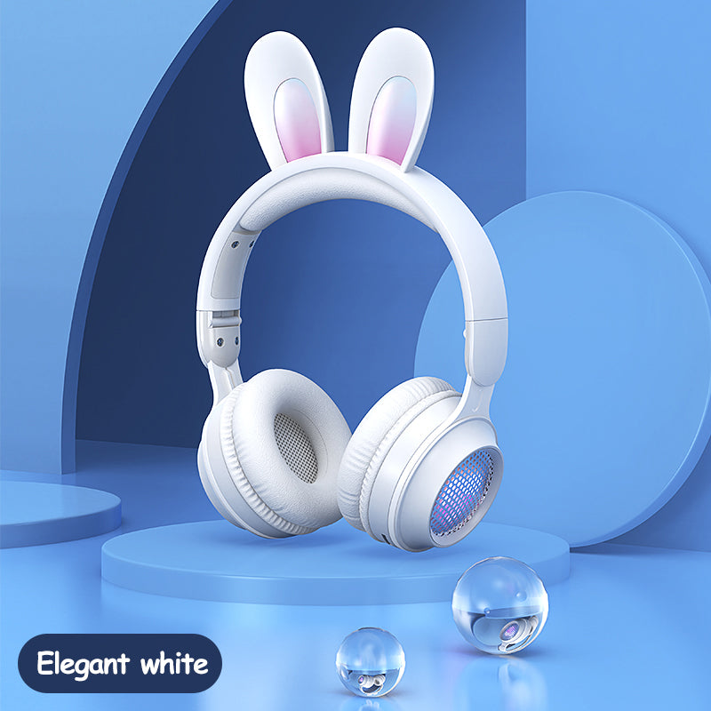Luminous Rabbit Ear Bluetooth Headphones