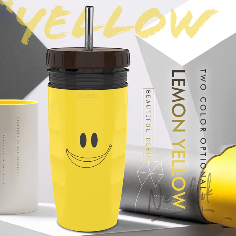 Portable Twist Tumbler with Straw