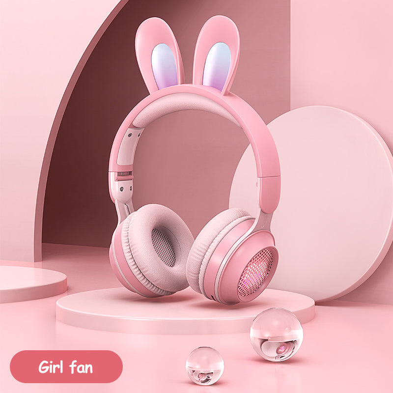 Luminous Rabbit Ear Bluetooth Headphones