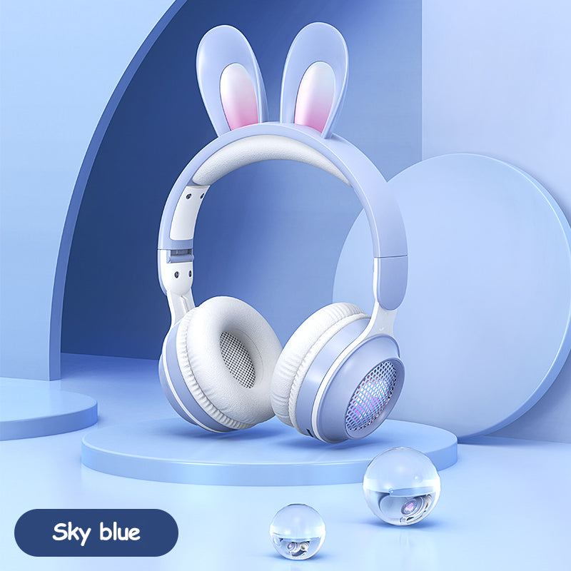 Luminous Rabbit Ear Bluetooth Headphones