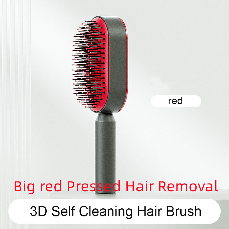Self Cleaning Hairbrush 3D Air Cushion Detangling Brush Anti Static Scalp Massage No Pull Hair Comb