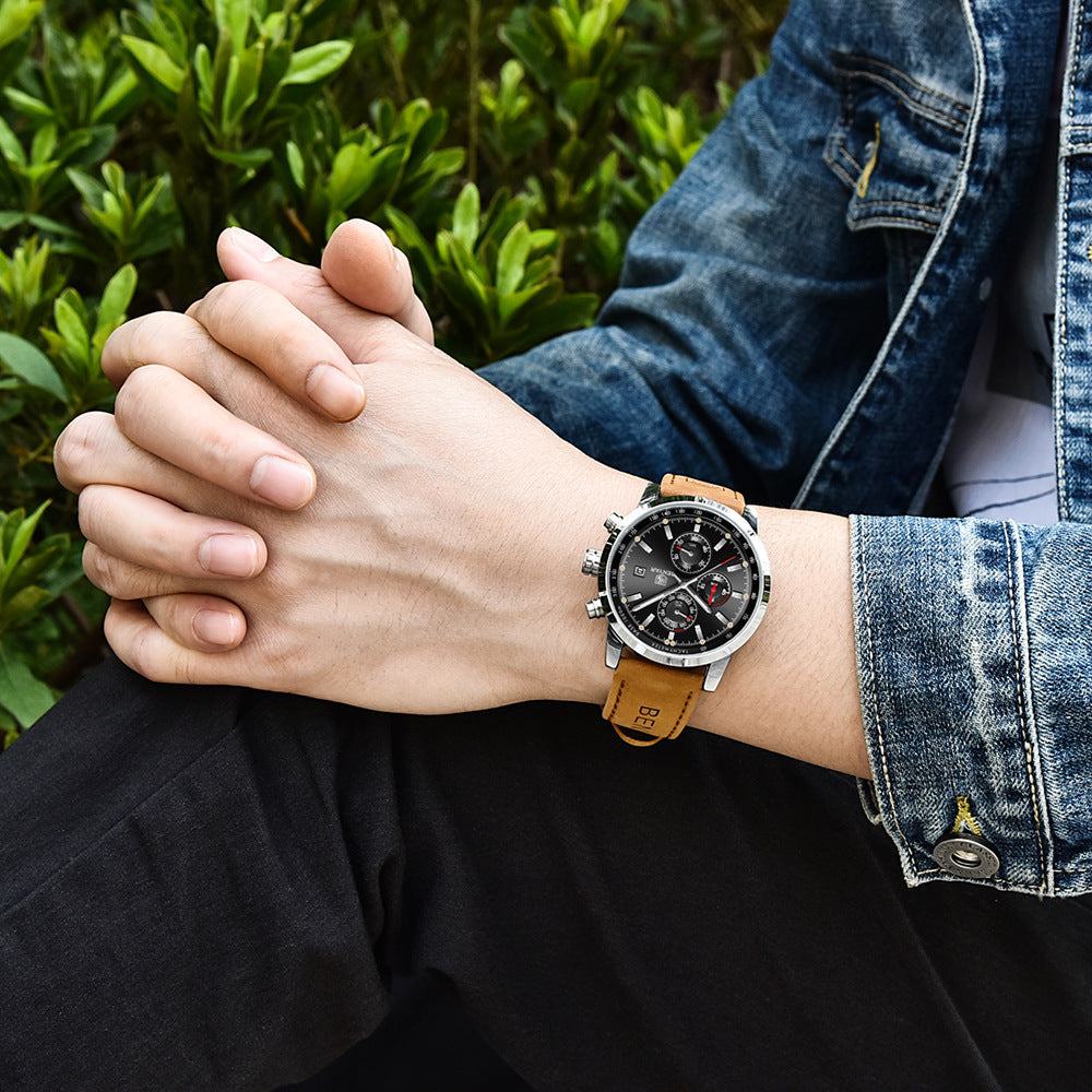 Men’s Luxury Quartz Leather Watch